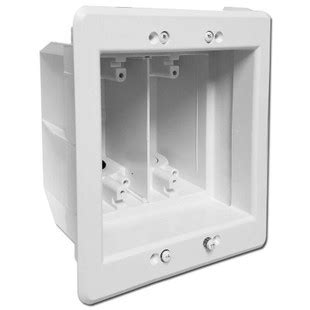 double gang recessed electrical box|outdoor 2 gang outlet box.